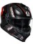 K7 Mplk Kyber Matt Black Red Kapalı Kask 1