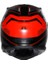 K7 Mplk Kyber Matt Black Red Kapalı Kask 4
