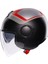 Eteres Scaglieri Matt Grey Red Açık Kask 4