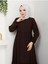 Hac ve Umrelik Büzgü Detaylı Medine Ipeği Ferace 1