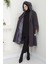 Kapüşonlu Kaşe Mont 120 cm 3