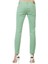 Slim Fit Düşük Bel Dar Paça Kadın Yeşil Pantolon 5