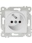 Rita Beyaz Mek+Tuş Ups (Fransız) Prizi MUT-2200 615 0201 1