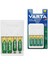 Varta Plug Aa/aaa Kalem Pil Şarj Cihazı Aleti - 4 Adet 2100MAH Aa Hr6 Nı-Mh Şarj Edilebilir Pil Hediyeli 1