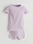 Lcw Baby Lila Çiçekli Kız Bebek Şortlu Pijama Takım 1