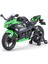 1:12 Alaşımlı Motosiklet Modeli Kawasaki Motosiklet Şok Direksiyon Oyuncak Araba (Yurt Dışından) 1