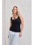 Ilma Kopçalı Askılı Bluz Siyah 2