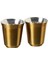 Glory 7 Double Wall Sarı 2&apos;li Termo Çelik Fincan 160 ml 1
