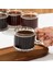 11412 Boncuk Kulplu 6lı Cam Kahve Çay Bardağı Seti 250ML 2
