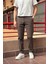Erkek, Keten Dokuma, Pamuklu Kumaş, Regular Fit, Mevsimlik Pantolon 377 5