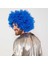 Mavi Renk Kıvırcık Afro Bonus Peruk 2