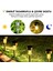 10'lu Solar Yer Aydınlatması - Güneş Enerjili LED Işık Plastik Saplama Dış Mekan Bahçe Yolu Lambası 2