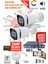2 Kameralı Güvenlik Kamera Seti - 5mp Sony Seculens, 1080P Full Hd Ahd, 4 Warm Led, Gece Renkli, 5mp Dvr + Wifi Adaptörü, V2 1