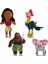 1 Parçalı Okyanus Harikalar Diyarı Moana Peluş Oyuncak Prenses Moana Horoz Fasulye Domuz 公仔 Bebek (Yurt Dışından) 1