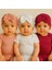 Fiyonklu Renkli Puantiyeli Bebek Bone 3'lü Set 1