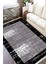 Siyah Çerçeveli Kaymaz Tabanlı Kilim Makinede Yıkanabilir Dot Tabanlı Salon Halısı 5169C 2