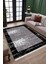 Siyah Çerçeveli Kaymaz Tabanlı Kilim Makinede Yıkanabilir Dot Tabanlı Salon Halısı 5169C 3