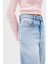 Pamuklu Regular Fit Yüksek Bel Daralan Paça Mom Jeans Bayan Kot Pantolon DW0DW20041 1AB 4