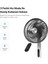 Akıllı Vantilatör Wi-Fi Bluetooth Mobil Uygulama Kontrollü Max. 60 db Ultra Sessiz 7 Saat Zamanlayıcı Ayaklı Fan X7430 4