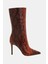 The Revival Kadın Kızıl Multi Yılan Desenli Topuklu Çizme 1