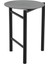 Disk Tabure Siyah Çelik 45 cm - Çap 33 cm 1