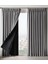 Dauble Blackout Karartma Perde Tek Kanat 1x2 Amerikan Pile Fon Perde 1