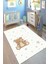 Kaymaz Taban Ayıcık Desenli Çocuk Halısı Makinede Yıkanabilir Dot Tabanlı Çocuk Halısı 10108B 2