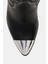 The Zaina Kadın Siyah Western Topuklu Çizme Softy Nappa Malzemeden 8 cm Topuklu 3