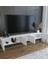 Subahome 200 cm Mdf 5 Kapaklı Dolaplı Minimalist Beyaz Duvara Monte Tv Ünitesi – Şık ve Fonksiyonel Tasarım 3