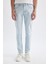 Pedro Slim Fit Dar Kalıp Normal Bel Dar Paça Jean Pantolon D1818AX24SM 4