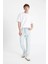 90's Slim Fit Dar Kalıp Yüksek Bel Dar Paça Jean Pantolon D1820AX24SM 2