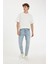 %100 Pamuk 90's Slim Fit Dar Kalıp Yüksel Bel Dar Paça Jean Pantolon B5784AX24AU 1