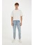%100 Pamuk 90's Slim Fit Dar Kalıp Yüksel Bel Dar Paça Jean Pantolon B5784AX24AU 3