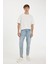 %100 Pamuk 90's Slim Fit Dar Kalıp Yüksel Bel Dar Paça Jean Pantolon B5784AX24AU 4