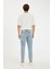 %100 Pamuk 90's Slim Fit Dar Kalıp Yüksel Bel Dar Paça Jean Pantolon B5784AX24AU 8