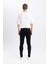 Super Skinny Fit En Dar Kalıp Normal Bel Ekstra Dar Paça Siyah Jean Pantolon R8752AZ24SP 7