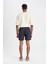 Regular Fit Desenli File Astarlı Kısa Boy Deniz Şortu M8328AZ24HS 7