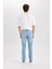 Carlo Skinny Fit Ekstra Dar Kalıp Normal Bel Ekstra Dar Paça Jean Pantolon D0025AX24AU 7
