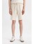 Slim Fit Dar Kesim Cepli Basic Düz Bermuda Şort W1105AZ24SM 5