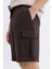 Regular Fit Kargo Cepli Basic Düz Bermuda Şort D0476AX24SM 6