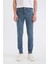 Carlo Skinny Fit Ekstra Dar Kalıp Normal Bel Ekstra Dar Paça Jean Pantolon A6943AX25SP 4