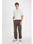 %100 Pamuk Yazlık Jogger Pantolon Wide Leg Bol Rahat Kesim Paraşüt Beli Bağcıklı Geniş Bol Paça C9159AX24AU 1