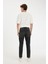 %100 Pamuk 90's Slim Fit Dar Kalıp Yüksek Bel Dar Paça Siyah Jean Pantolon D6612AX24AU 7