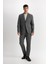 Antrasit Pantolon Tailored Regular Fit Normal Kesim Düz Paça Cepli D3704AX24AU 1