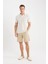 %100 Pamuk Regular Fit Gabardin Bermuda Şort C7684AX25SP 1