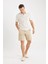 %100 Pamuk Regular Fit Gabardin Bermuda Şort C7684AX25SP 2