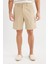 %100 Pamuk Regular Fit Gabardin Bermuda Şort C7684AX25SP 4