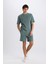 Regular Fit Düz Paça Cepli Basic Düz Şort B8792AX25SM 3