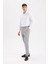 Tailored Fit Normal Kesim Düz Paça Her Yöne Esneyen Yazlık Kumaş Pantolon C7508AX25SP 3