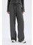 Afra x Defacto Coool Wide Leg Kumaş Pantolon Geniş Bol Paça Beli Lastikli Bağcıklı Cepli C1428AX25SP 5
